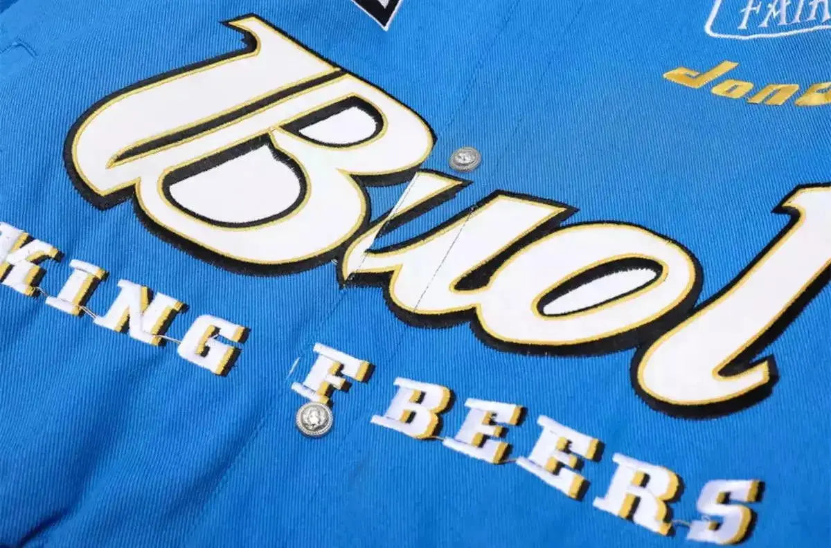 Fair Focus Embroidered Racing Jacket - Stylish Motorsport Apparel - Speedxcrafts