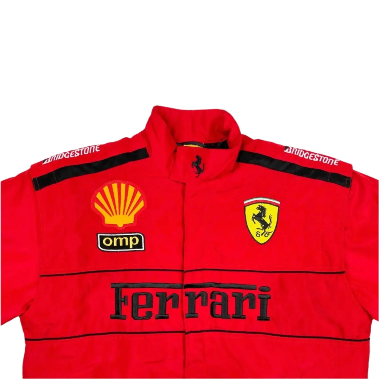 Ferrari F1 Vintage Embroidery Winter Racing Jacket
