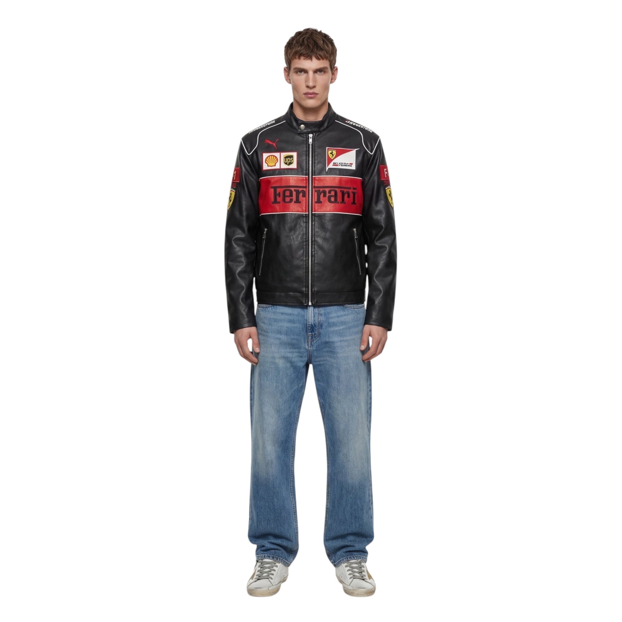 Ferrari F1 Vintage Leather Jacket - Special Edition