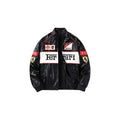 Ferrari F1 Vintage Leather Jacket - White Edition