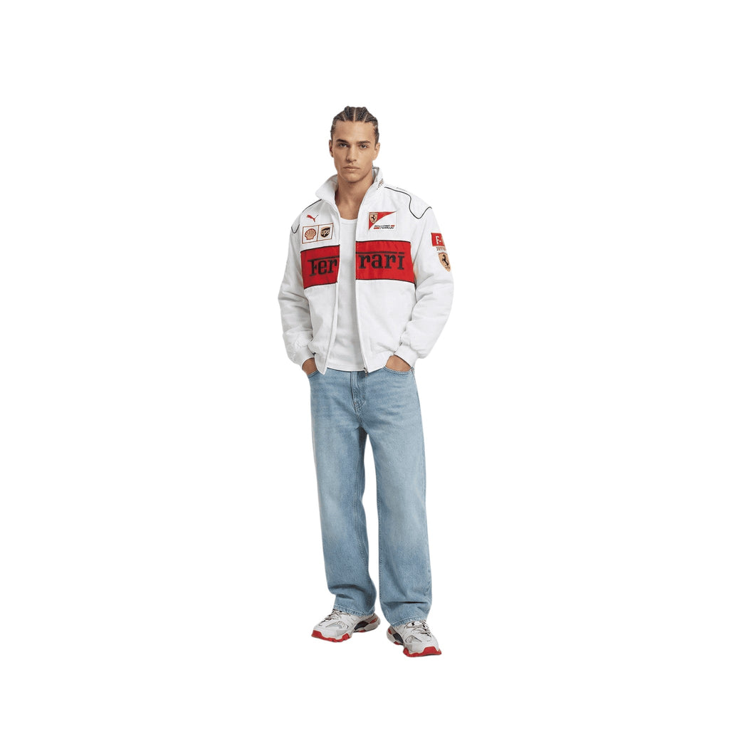 Ferrari F1 Vintage Racing Jacket - White Edition
