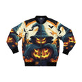 Halloween Jack O' Lantern Unisex Bomber Jacket - Festive Apparel