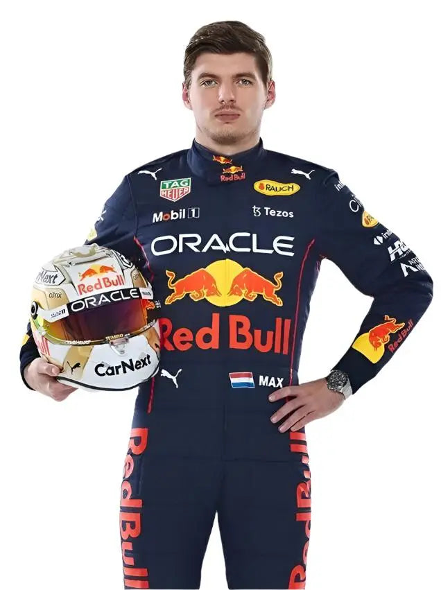 Max Verstappen & Sergio Perez F1 Oracle Red Bull 2022 Go-Kart Racing Suit 