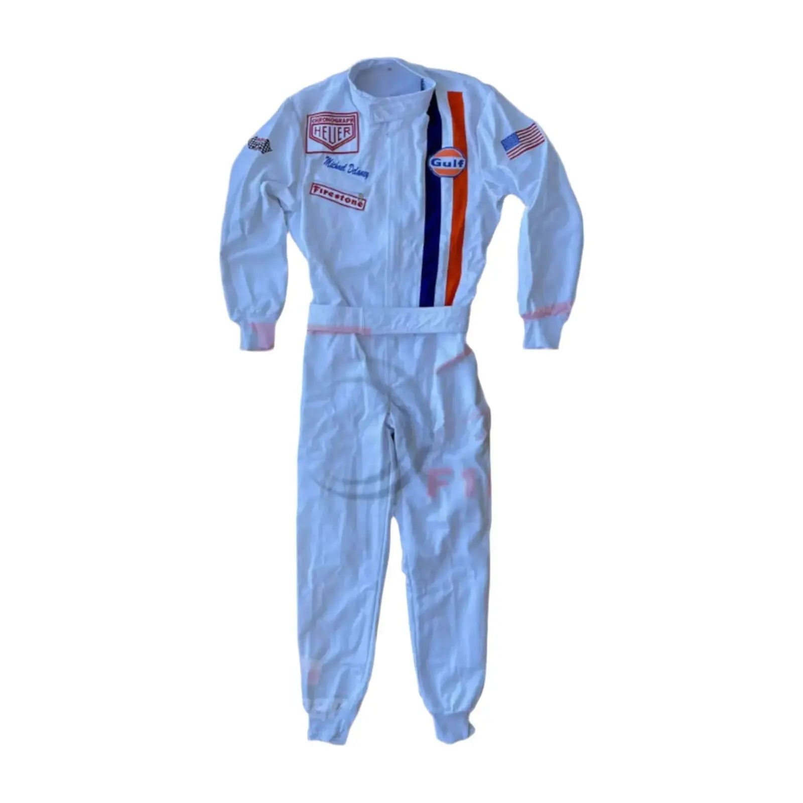 Michael Delaney Steve McQueen 1971 "LeMans" MOVIE Racing Suit - Speedxcrafts