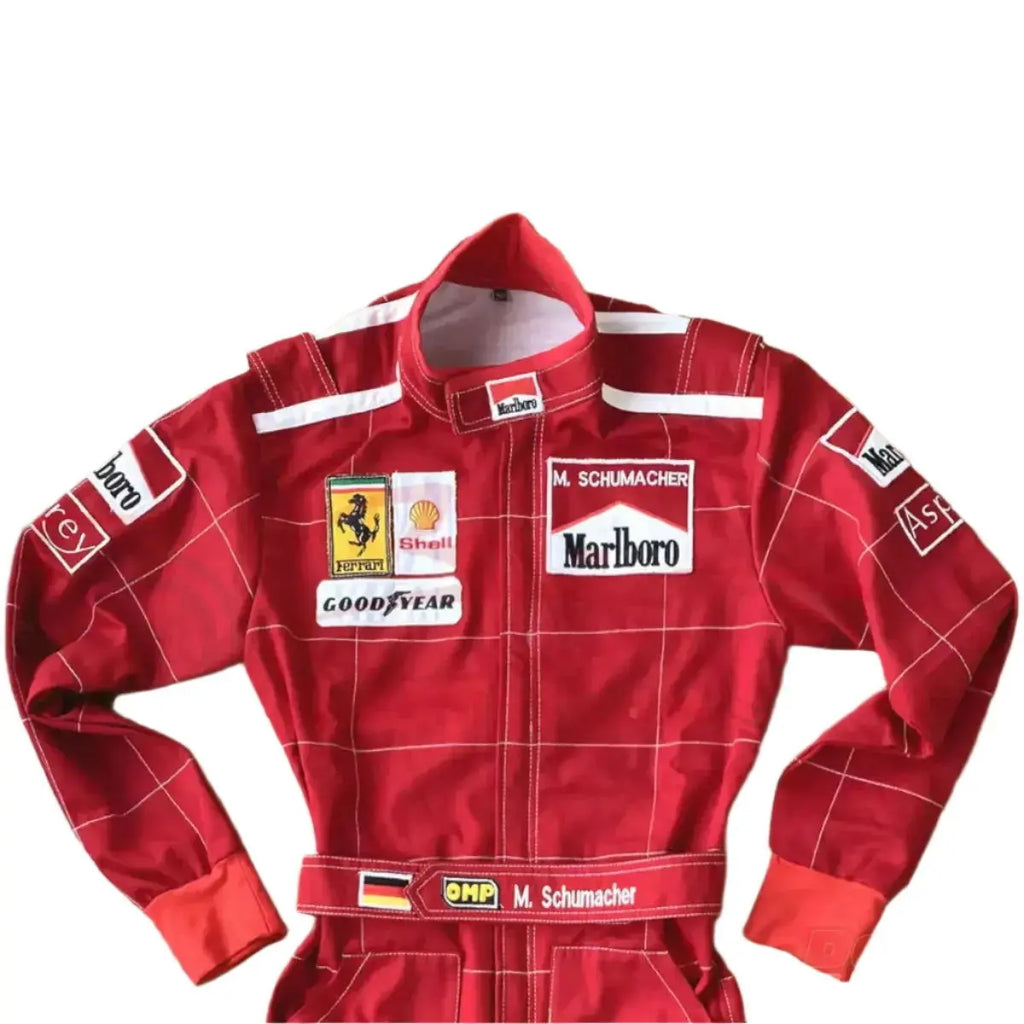 Michael Schumacher 1996 Ferrari F1 Embroidered Racing Suit - Speedxcrafts