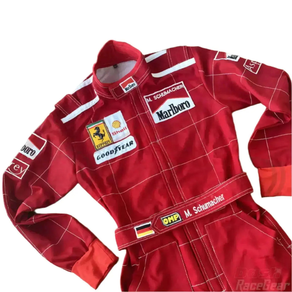 Michael Schumacher 1996 Ferrari F1 Embroidered Racing Suit - Speedxcrafts