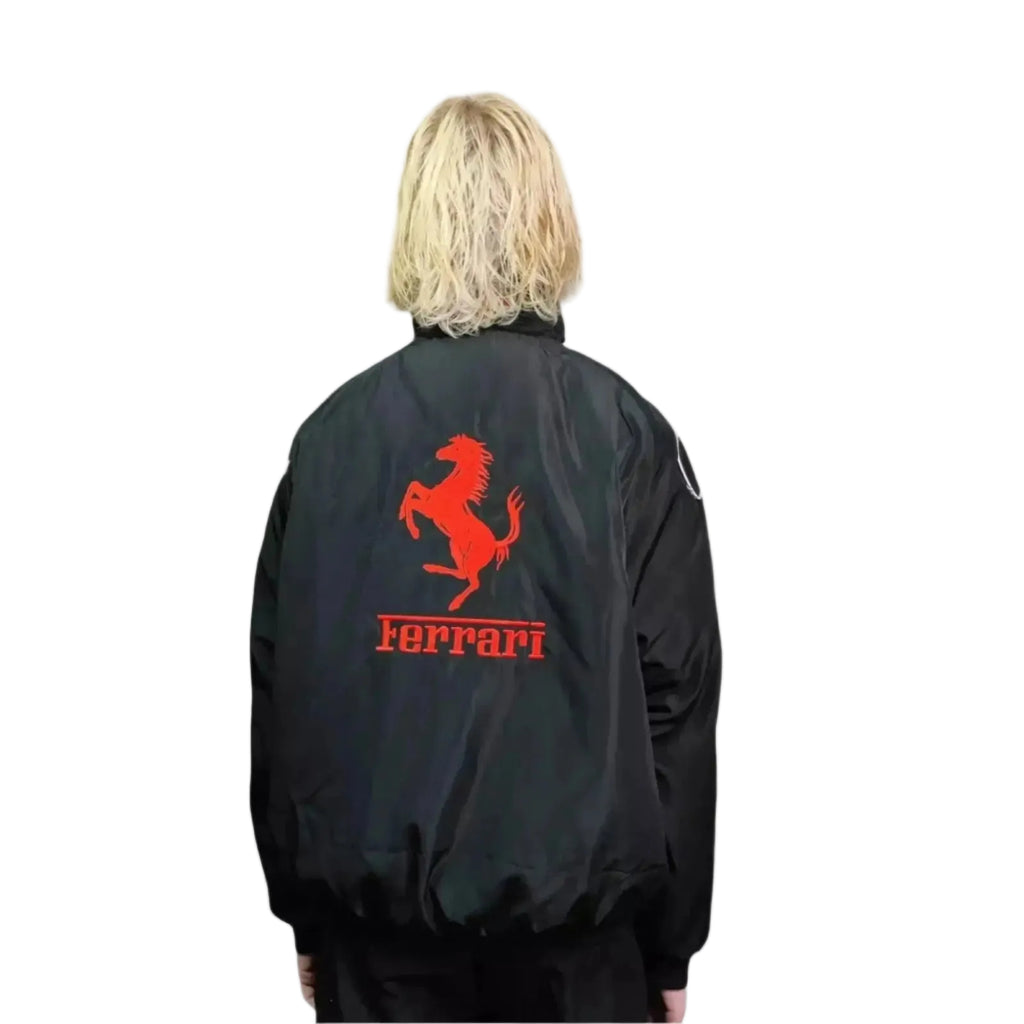 Multi Patch Ferrari F1 Racing Jacket