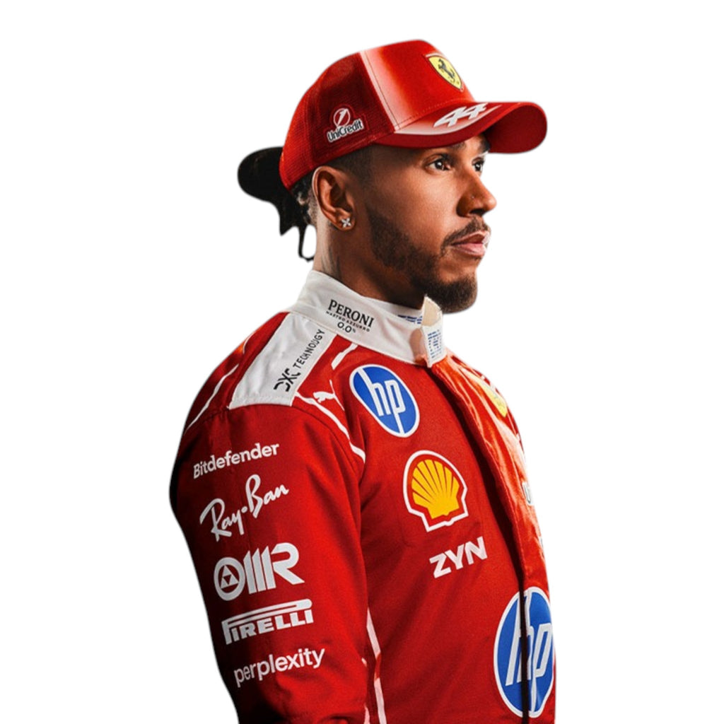 NEW 2026 Scuderia Ferrari HP Lewis hamilton Replica F1 Team Race Suit Speedxkarting