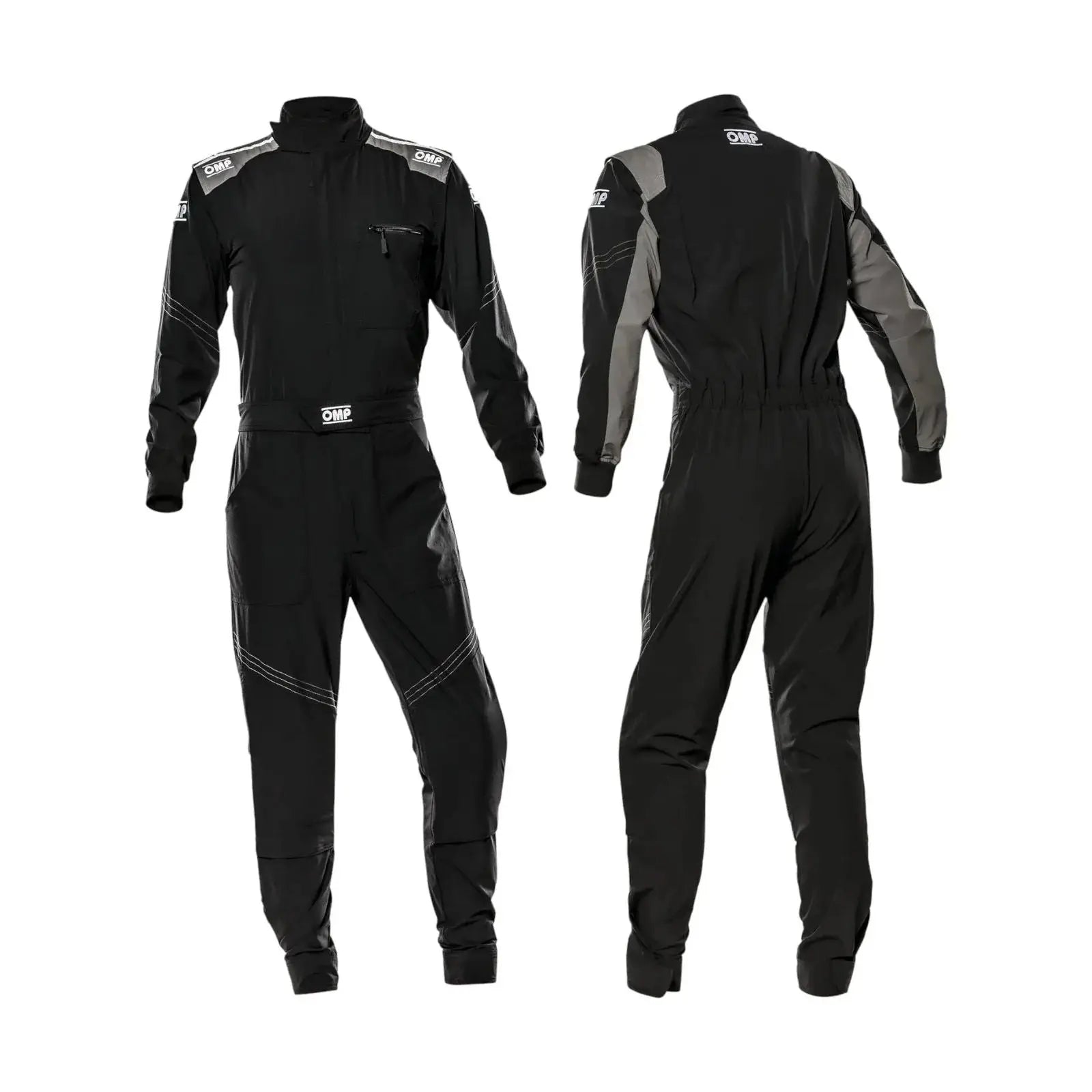 OMP X Mechanic Stretch Overalls | Black High-Performance Workwear - Speedxcrafts