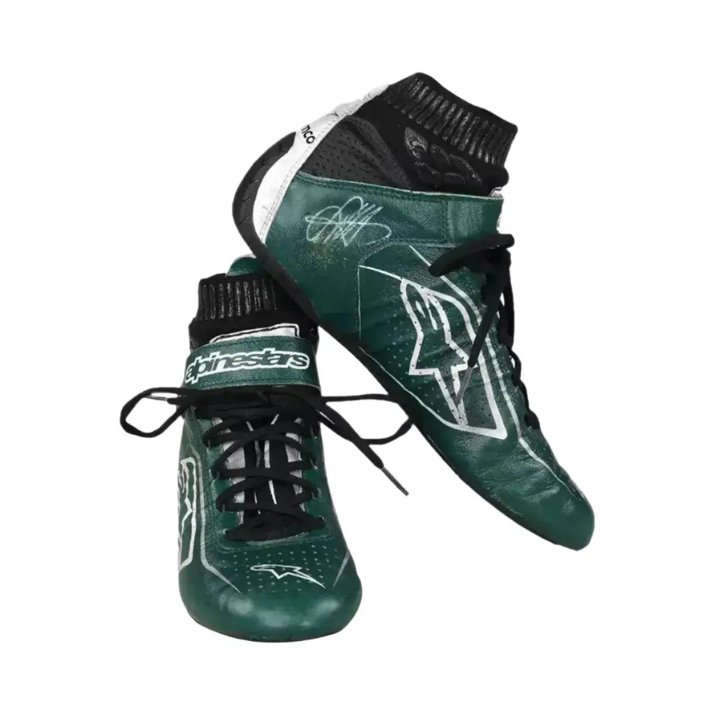 Sebastian Vettel 2022 Aston Martin  F1 Team Race Boots - Speedxcrafts