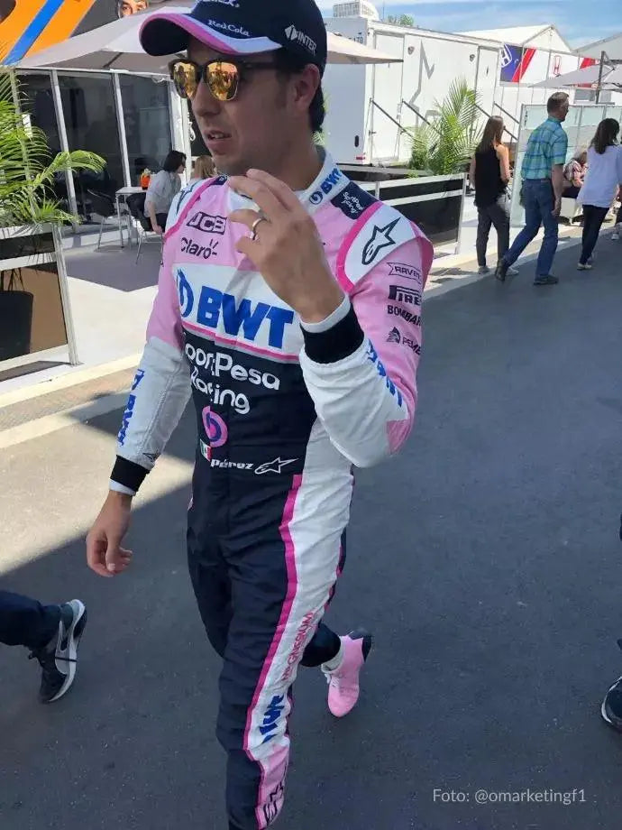 Sergio Pérez 2019 Racing Point F1 Team Race Suit - Speedxcrafts