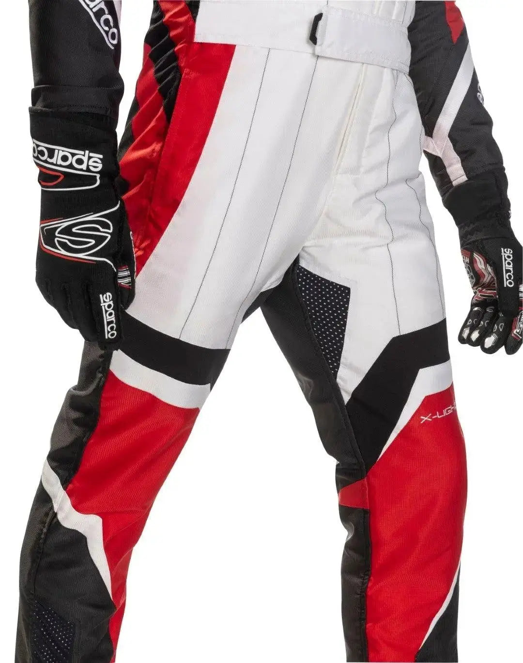 Sparco X-Light KS-7 Replica Kart Suit - Black/Grey Lightweight Racing - Speedxcrafts