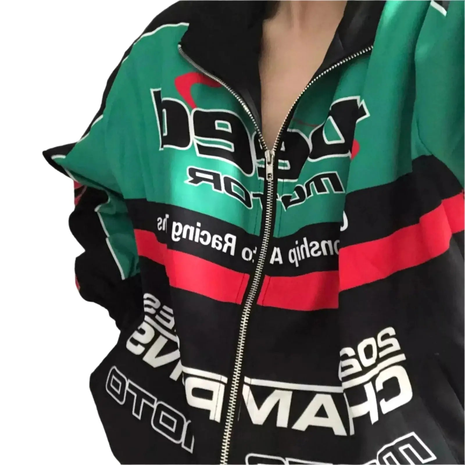 Speed Motor Green F1 Racing Jacket - Stylish Motorsport Gear - Speedxcrafts