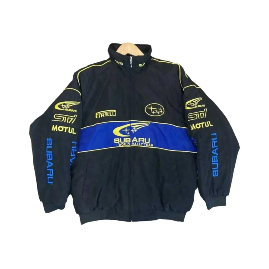 Subaru Racing Vintage Zip-Up Jacket - Unisex Motorsport Apparel