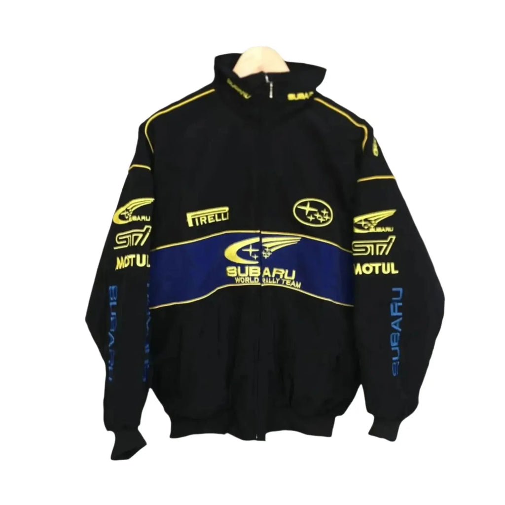Subaru Racing Vintage Zip-Up Jacket - Unisex Motorsport Apparel