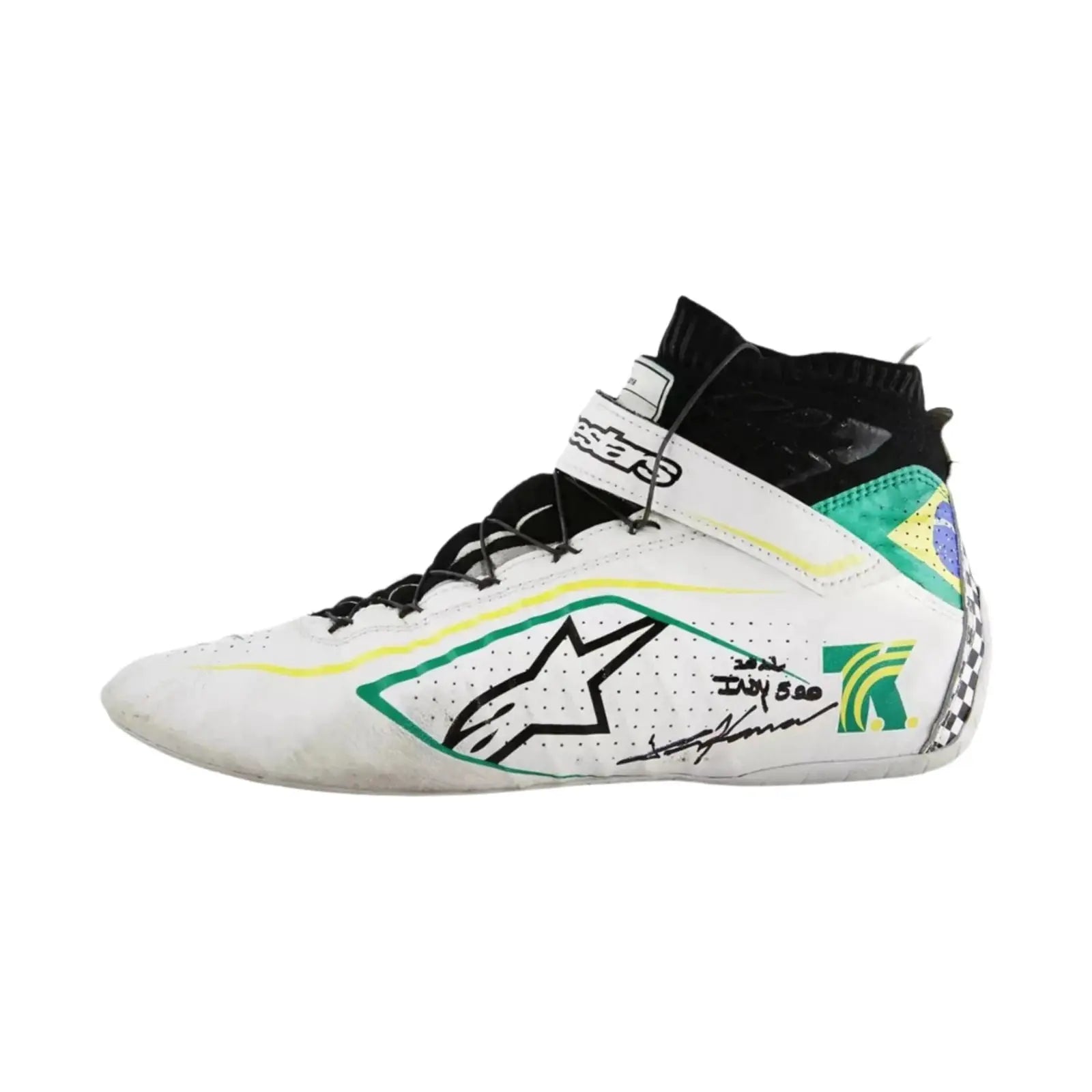 Tony Kanaan 2022 Indy 500 Chip Ganassi Racing IndyCar Boots - Speedxcrafts