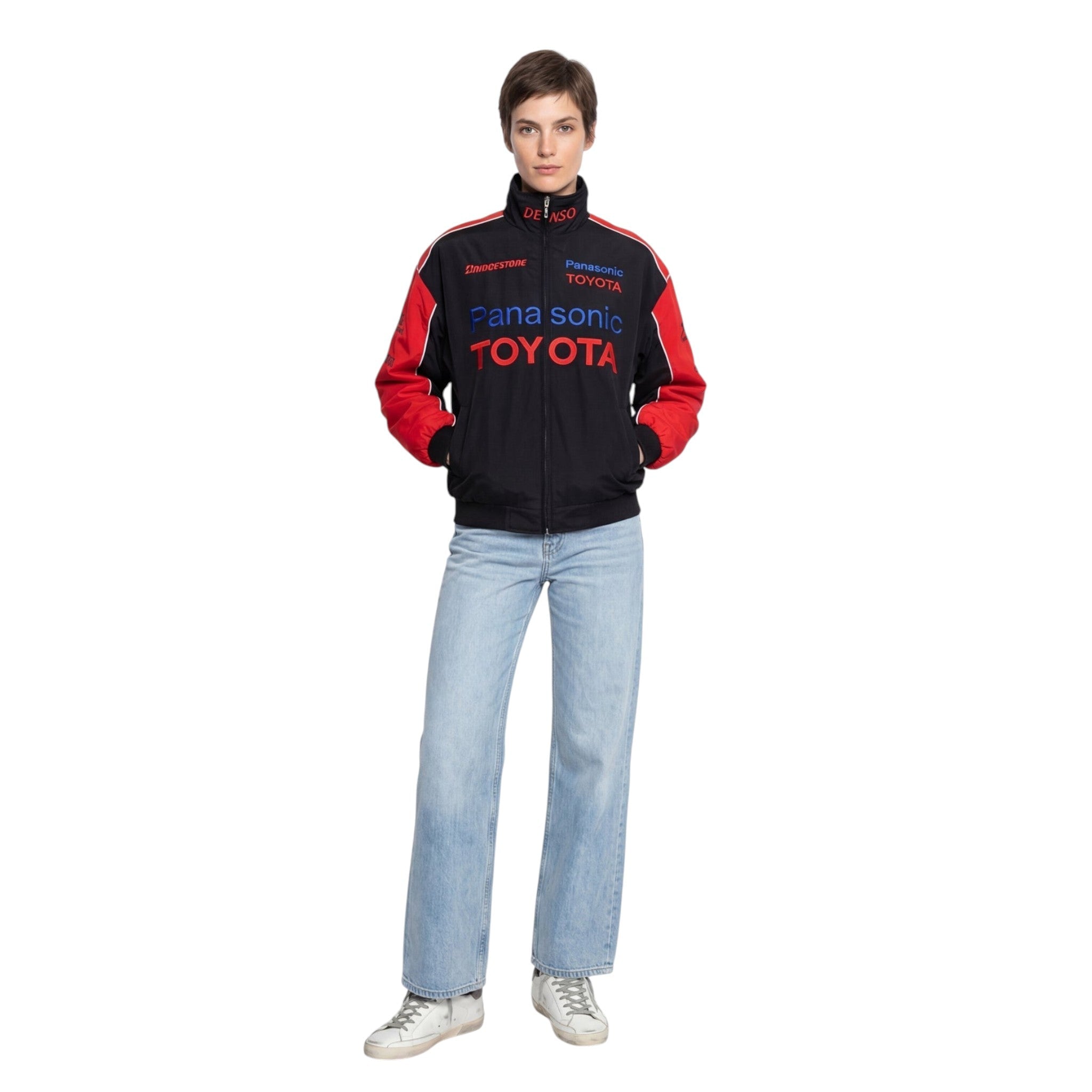 Toyota F1 Vintage Racing Jacket – Red & Black Edition – Speedx Karting