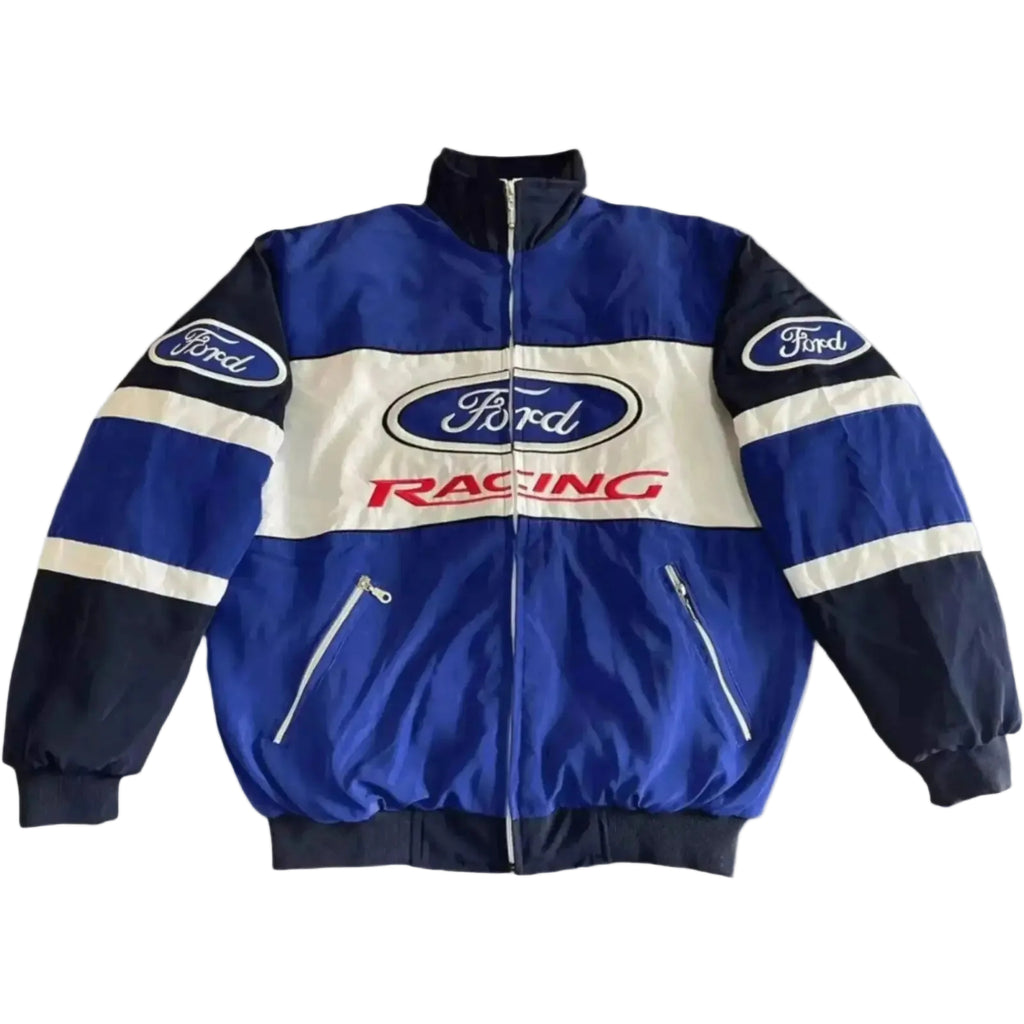 Vintage Ford F1 Racing Bomber Jacket - Embroidered Motorsport Gear