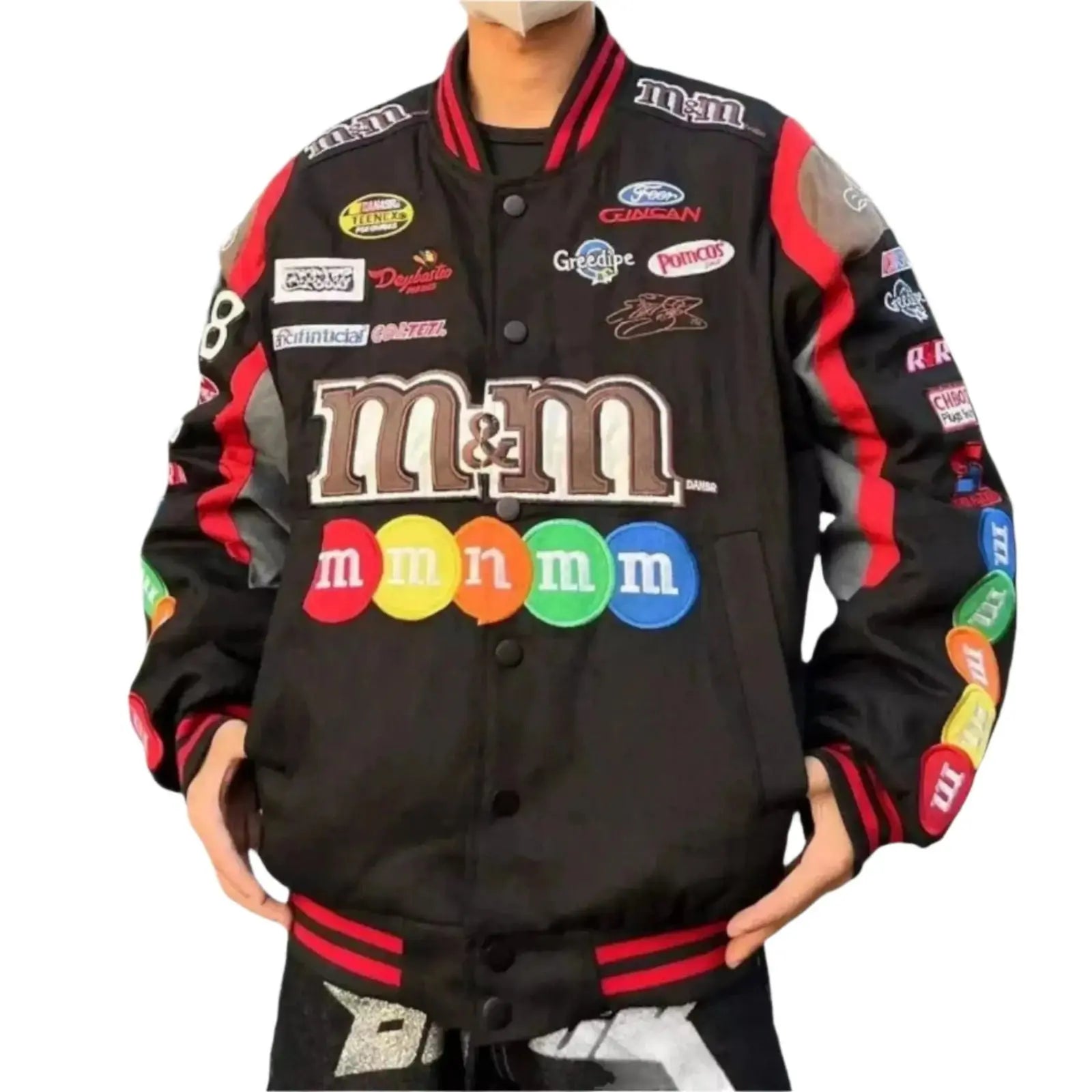 Vintage M&M Racing Jacket - Embroidered Classic Motorsport Gear