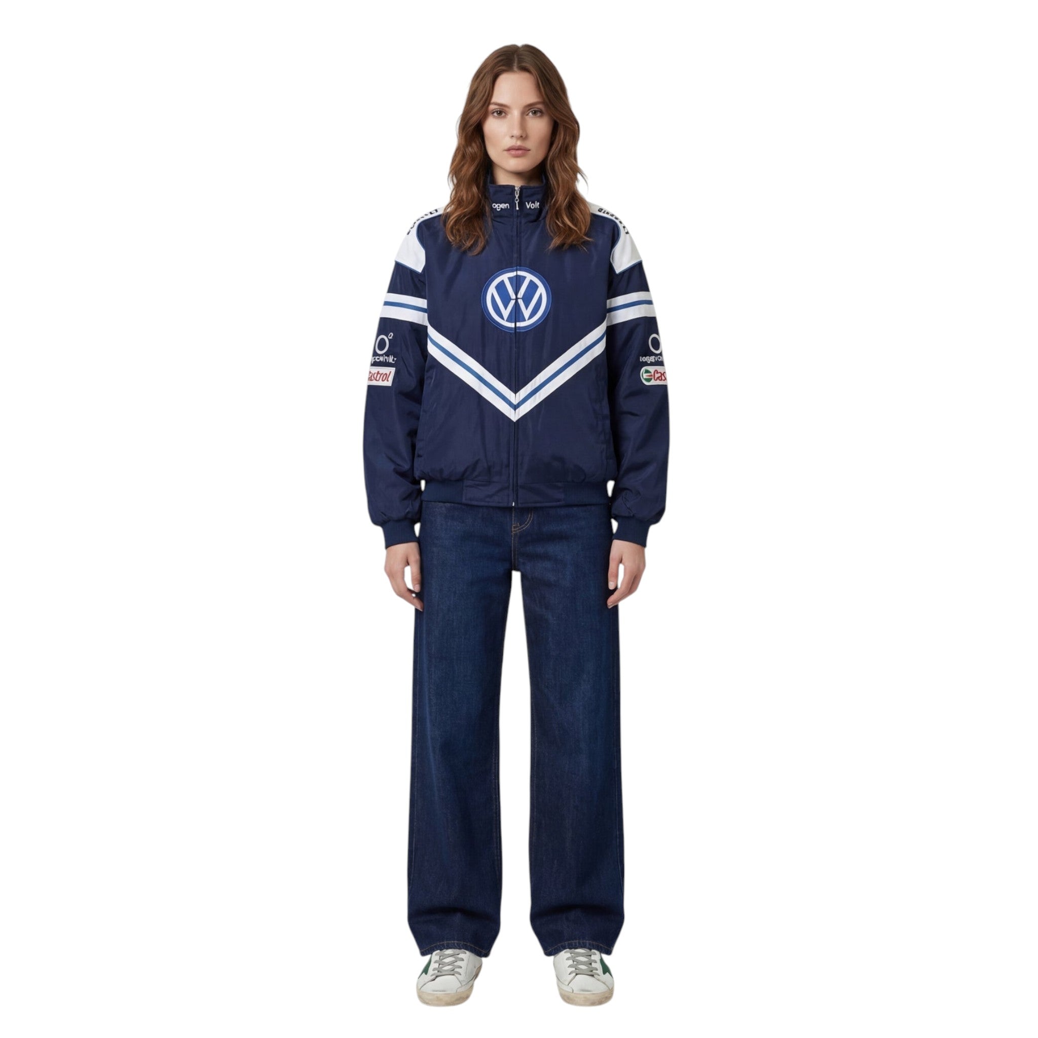Volkswagen F1 Vintage Racing Jacket | Retro Motorsport Edition Speedx Crafts