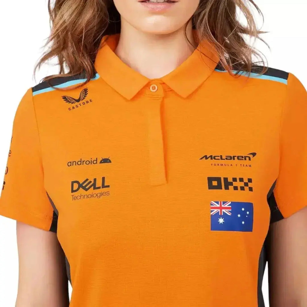 WOMENS MCLAREN REPLICA POLO SHIRT OSCAR PIASTRI - Speedxcrafts